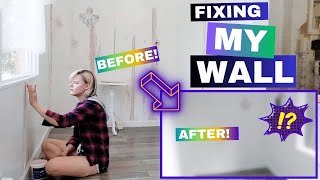 Fixing My Damaged Wall with Spackle - Beginner friendly and cost effective!