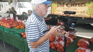 Filming the Certified Farmer's Market of Laguna Hills -- a Video Club of Laguna Woods project