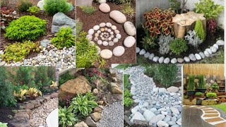 Landscaping Design ideas|| Beautifull Rock Garden in a Badget || Gardening with nazish