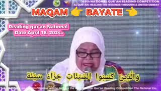 Beautiful video Reading qur'an National April 18, 2024.. Mashahllah