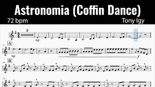 Accompaniment | Violin Sheet | Astronomia | Coffin Dance | Tony Igy