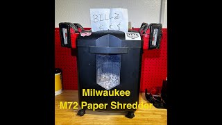 Worlds First : Milwaukee Powered M72 Paper Shredder