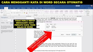 cara mengganti kata di word secara otomatis