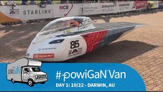 Team αCentauri's No. 85 Solar Car Featuring PowiGaN Technology #BWSC2023 Race Start