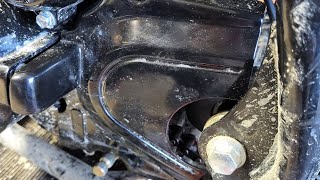 Hawk 250cc front sprocket cover reinstall after 17t sprocket change