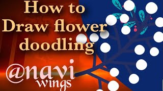 how to draw flower doodling 🌺🌸💮🏵️🌻