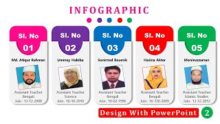 Creative PowerPoint Slide Design || PowerPoint Animated Info-graphic Slide Design Tutorial || Bangla