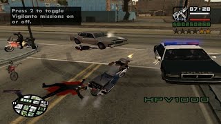 GTA San Andreas 2023 Fighting With Police Non Stop Fighting Cheat Code