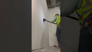 Sanding mold resistant drywall #construction #drywall