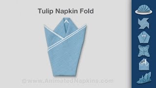 Napkin Folding | How to Make a Tulip