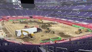 MONSTER JAM 2022 CLEAN UP AT US BANK STADIUM