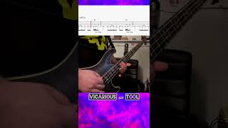 Vicarious - TOOL - MAIN RIFF #bass #guitar #tool #vicarious #lesson #music #rock #tabs