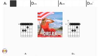 CHRIS REA On The Beach FCN GUITAR CHORDS & LYRICS