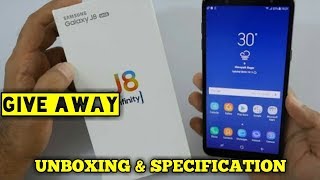 Samsung J8 unboxing & specicication | give away