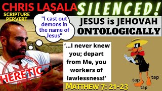 HERETIC CHRIS LASALA REJECTS BIBLICAL EXEGETICAL PROOF THAT JESUS IS JEHOVAH BY NATURE/  SAM SHAMOUN