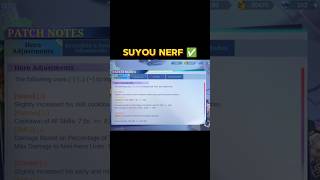 Suyou Nerf #shorts #mlbb #suyou