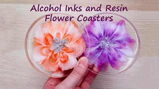 Watch Me Resin: 3D Resin and Alcohol Ink Flower Coasters