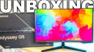 Samsung ODESSEY G5 27 Inch Unboxing | ASMR  ( Not Sure ) |