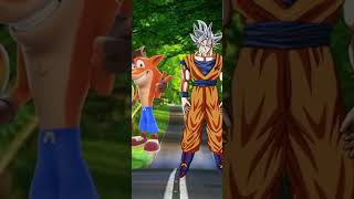 crash vs goku et vegeta