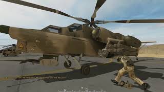 COMBAT HELICOPTER Havok Mi-28 fights vs enemy vehicles.| Rosich and clan.