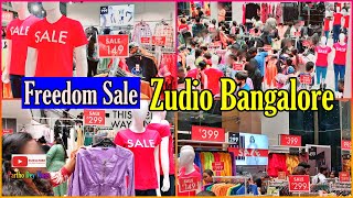 Freedom Sale | big discount | Starting from Rs 49/- | Zudio Bangalore Sale offer| huge discount Sale