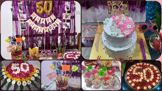 50 birthday decoration ideas/ kids Birthday decoration/birthday cake ideas/balloon decoration idea