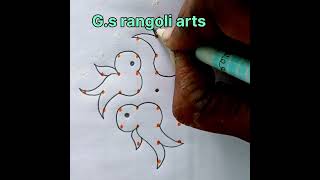 Aadi kiruthikai special 9*1 straight dots🦜🦜🌿☘️🌺🌟🌺🌿#pulli kolam#muggulu#chuk kala# sangrathi# rangoli