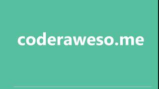 Welcome to coderaweso.me!