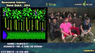 Super C :: Live Co-op SPEED RUN (0:14:40) [NES] ft. Heidman & Mr K  #AGDQ 2014