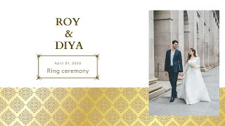 Karamveer & Diya || Ring Ceremony Live  || Amy Matharu Photography  ( Jalandhar )