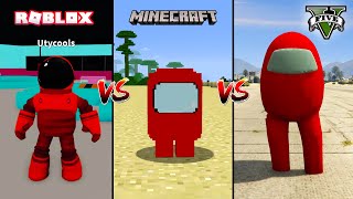 GTA 5 AMONG US VS MINECRAFT AMONG US VS ROBLOX AMONG US - WHO IS BEST? Part 1