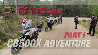 Part 1 - Alentejo, Pinhal Novo - Vendas Novas: CB500X 2015, CB500X 2017, CRF250L, CRF1100L 2020