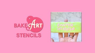 Striped Easter Egg Cookie Stick: How to Decorate with Cookie Stencils