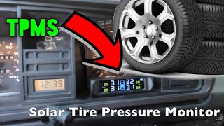 Solar Tire Pressure Monitor (TPMS) for older cars/vans