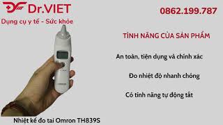 GIỚI THIỆU SẢN PHẨM NHIỆT KẾ ĐO TAI THƯƠNG HIỆU OMRON TH839S