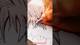 drawing gojo vs sukuna part 1 🤩🤩💯💯 #artist #trending #trending #anime #shortsvideo #animeart #shorts