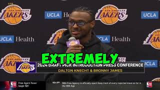 Bronny James on conversation with LeBron James about what to expect in the NBA #bronnyjamesjr #lbj