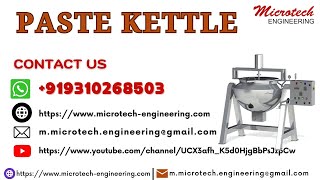 Paste Kettle, Cooking Kettle,Titling Paste Kettle