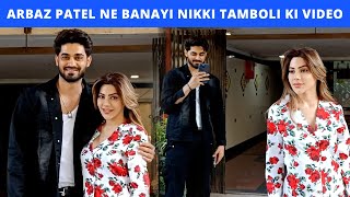 Arbaz Patel Shoots A CUTE Video Of Bae Nikki Tamboli | Bigg Boss Love Birds | Spotted