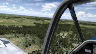 A2A Mustang Landing at CYTF in P3D V3.3