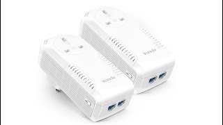 Tenda P1002P KIT AV1000 2-Port Gigabit Powerline Adapter Review