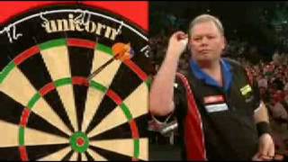 Raymond (Barney) Van Barneveld gooit 9 DARTER op het PDC WK Darts