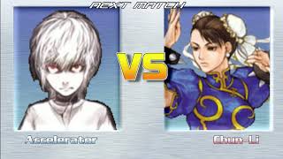 Accelerator vs Chun-Li. MUGEN