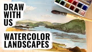 Watercolor Landscape Tutorial (step by step)