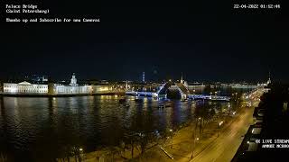 4K Drawbridge Rising - Palace Bridge, St. Petersburg | Разводка Дворцового моста Санкт-Петербург