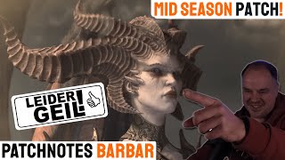 Diablo 4 | MID-SEASON PATCHNOTES: Barbar - Es ändert sich einiges.....