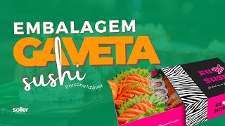 Shêng Lông Sushi 🍣 Embalagens Gaveta Sushi