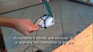 Tutorial pulizia griglia protezione motore VK 140 - VK 150