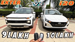 2023 Hyundai EXTER(SX)💪🔥VS🔥i20(ASTA)💪Value For Money💰??Full Comparison Review_Auto Xpert