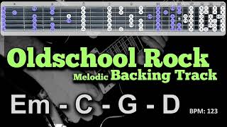 Oldschool Melodic Rock/Metal in Em - Guitar Backing Track Jam